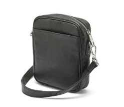 Crossbody veske i robust skinn