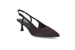 Elegant semsket slingback med gelsåle