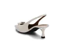 Elegant slingback pumps m/gel & sløyfe