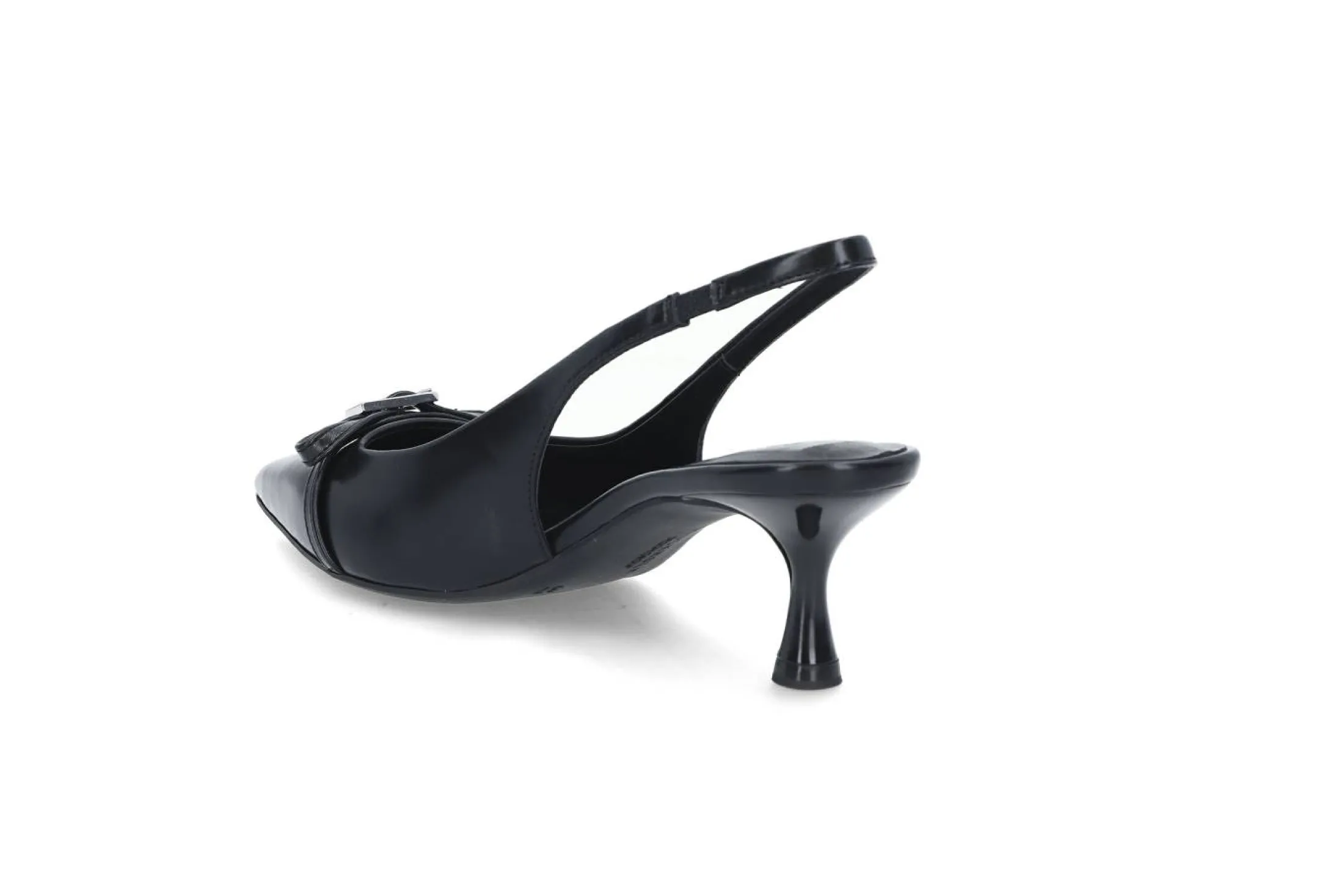 Elegant slingback pumps m/gel & sløyfe