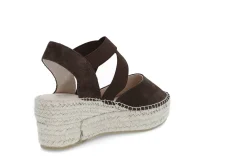 Espadrill i semsket skinn