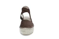 Espadrill i semsket skinn