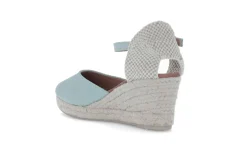 Espadrill i semsket skinn