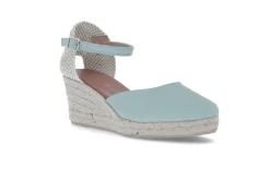 Espadrill i semsket skinn