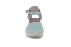 Espadrill i semsket skinn