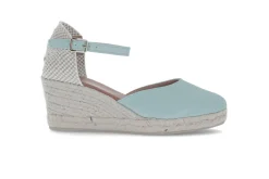 Espadrill i semsket skinn