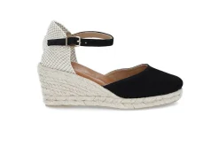 Espadrill i semsket skinn