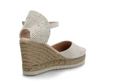 Espadrill i semsket skinn