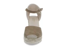 Espadrill i semsket skinn