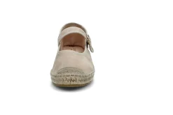 Espadrill i semsket skinn