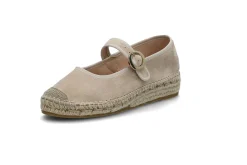 Espadrill i semsket skinn
