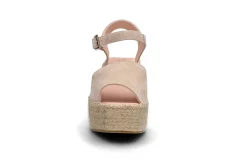 Espadrill i semsket skinn