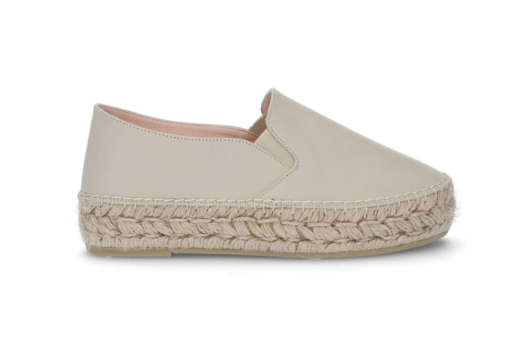 Espadrill i skinn