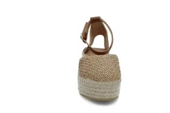 Espadrill med overdel i raffia