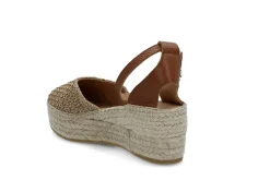Espadrill med overdel i raffia