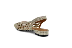 Interlace slingback pumps