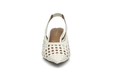 Interlace slingback pumps