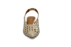 Interlace slingback pumps