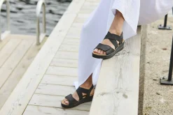 Komfortabel sandal i skinn