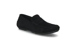 Loafer i semsket skinn