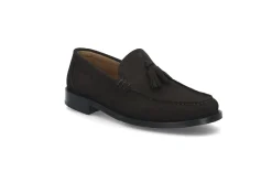 Loafers i semsket skinn
