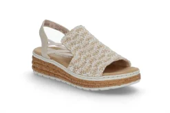 RIEKER 6781 Beige-Silber/Cl