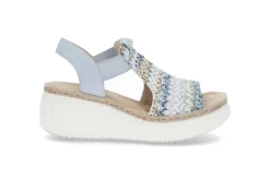 RIEKER 6798 Blau-Multi/Aqua
