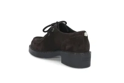 Semsket moc-toe snøresko