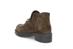 Semsket moc-toe støvlett
