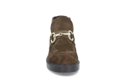 Semsket moc-toe støvlett