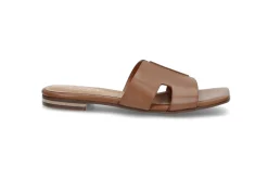 Slip-in skinnsandal