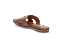 Slip-in skinnsandal