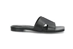 Slip-in skinnsandal