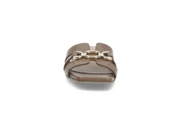 Slip-in skinnsandal