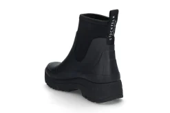 Stilfull sort lav gummistøvel