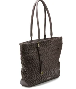 Stilren og elegant flettet skinnveske